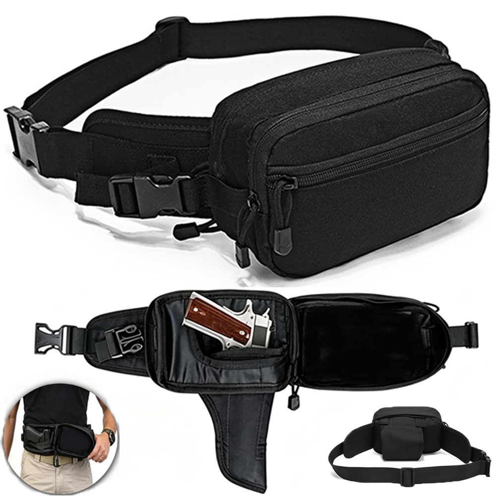 Edc Concealed Carry Fanny Pack - Borsa Tattica per Pistola, Borsa per