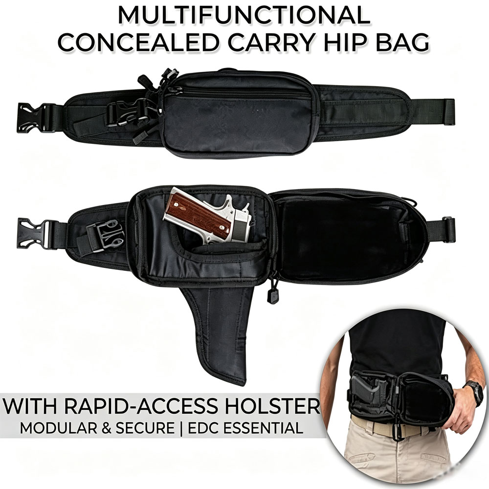 Borsa Tattica per Pistola, Bor - Edc Concealed Carry Fanny Pack recensione e prezzo